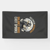 Halloween-boekhouder na donker spandoek (Horizontaal)
