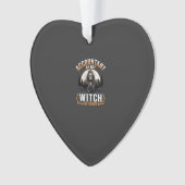 Halloween Boekhouder overdag Heks 's nachts Design Ornament (voorkant)