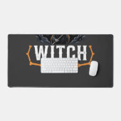 Halloween Boekhouder overdag Heks 's nachts Ontwer Bureaumat (Keyboard & Muis)