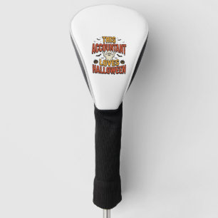 Halloween Boekhouder Vintage Ghost Shirt Ontwerp_1 Golfheadcover