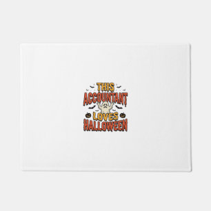 Halloween Boekhouder Vintage Ghost T-shirt Ontwerp Deurmat