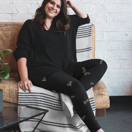 Halloween-boektypografie Leggings