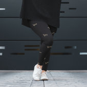 Halloween-boektypografie Leggings