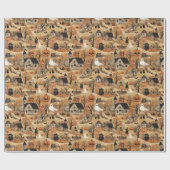  Halloween boerderij Cadeaupapier (Vlak)