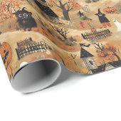  Halloween boerderij Cadeaupapier (Rol Hoek)