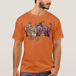 Halloween Boerderij Life Farm Animals JackOLantern T-shirt