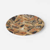  Halloween boerderij Papieren Bordje (Gekanteld)