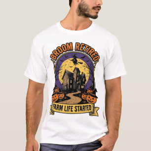 Halloween Boeren Shirt Spookachtige Verlaten Boerd