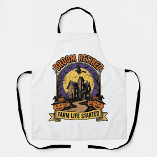 Halloween Boeren Shirt Spookachtige Verlaten Boerd Schort