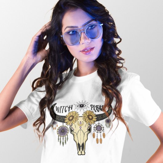 HALLOWEEN BOHO KWADE OOGHEKS ALSJEBLIEFT SCHEDEL T-SHIRT