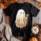 Halloween Boho Macrame Fringe Retro Sinaasappel Fl T-shirt