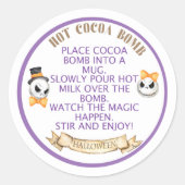 HALLOWEEN-bom, cacaombom Ronde Sticker (Voorkant)
