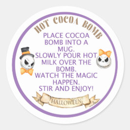 HALLOWEEN-bom, cacaombom Ronde Sticker