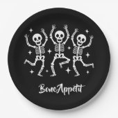 Halloween Bone Appetit  Papieren Bordje (Voorkant)