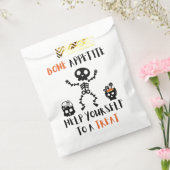 Halloween Bone Appetite skelet snoep loot bag Bedankzakje (Gezegeld)