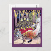 Halloween Bonfire met Beer en brownies Briefkaart (Voorkant / Achterkant)