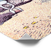 Halloween Bonfire met Beer en brownies Poster (Hoek)