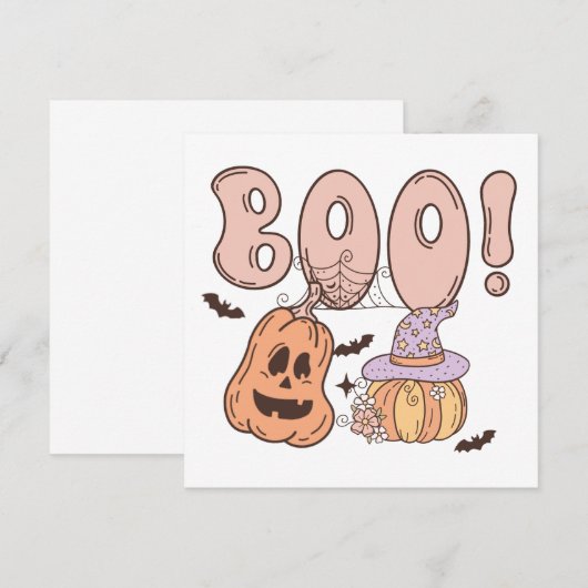 Halloween Boo (Voorkant / Achterkant)