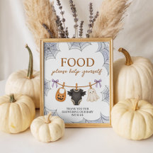 Halloween Boo 8x10 Favor Tafel Display Bord
