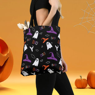 Halloween boo afdruk tote bag