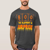Halloween Boo Art Scheikunde Leraar Element T-shirt (Voorkant)