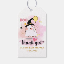 Halloween Boo Baby shower Cadeaulabel