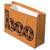 Halloween Boo Bag Groot Cadeauzakje (Voorkant Gekanteld)