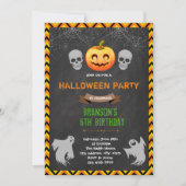Halloween Boo bash party uitnodiging (Voorkant)