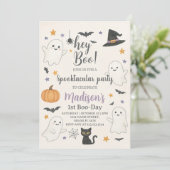 Halloween Boo Bash Spooktacular Party Kaart (Staand voorkant)