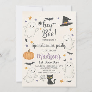 Halloween Boo Bash Spooktacular Party Kaart