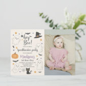 Halloween Boo Bash Spooktacular Party Kaart (Staand voorkant)