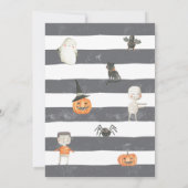 Halloween Boo Bash Uitnodiging-Costuum Feest-Spook Kaart (Achterkant)