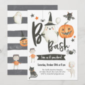 Halloween Boo Bash Uitnodiging-Costuum Feest-Spook Kaart (Voorkant / Achterkant)
