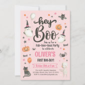 Halloween Boo Bash Uitnodiging-Kostuum Party-Spook Kaart (Voorkant)