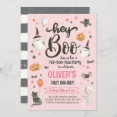 Halloween Boo Bash Uitnodiging-Kostuum Party-Spook Kaart (Voorkant / Achterkant)