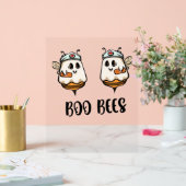 Halloween Boo Bees Nurse Classic T-shirt Acryl Bord (Huwelijk)
