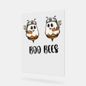 Halloween Boo Bees Nurse Classic T-shirt Acryl Bord (Hoek)