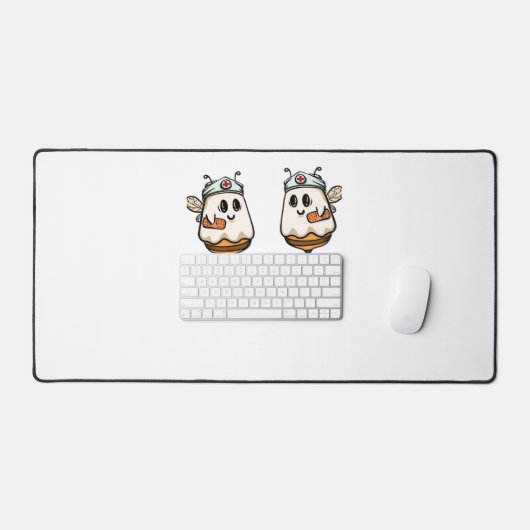 Halloween Boo Bees Nurse Classic T-shirt Bureaumat (Keyboard & Muis)