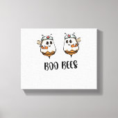 Halloween Boo Bees Nurse Classic T-shirt Canvas Afdruk (Voorkant)