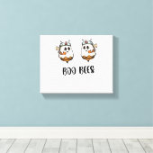 Halloween Boo Bees Nurse Classic T-shirt Canvas Afdruk (Insitu (Houten vloer))