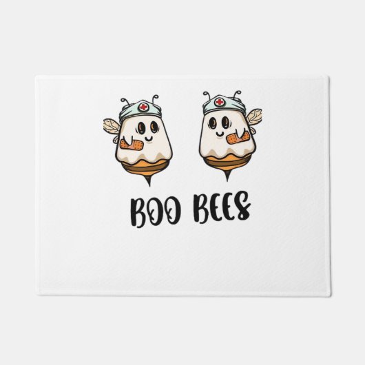 Halloween Boo Bees Nurse Classic T-shirt Deurmat (Voorkant)