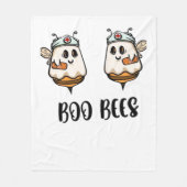Halloween Boo Bees Nurse Classic T-shirt Fleece Deken (Voorkant)