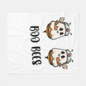 Halloween Boo Bees Nurse Classic T-shirt Fleece Deken (Voorkant (Horizontaal))