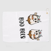 Halloween Boo Bees Nurse Classic T-shirt Golfhanddoek (Horizontaal)