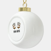 Halloween Boo Bees Nurse Classic T-shirt Keramische Bal Ornament (Rechts)