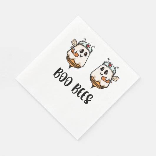 Halloween Boo Bees Nurse Classic T-shirt Servet (Hoek)