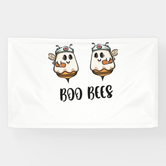 Halloween Boo Bees Nurse Classic T-shirt Spandoek (Horizontaal)