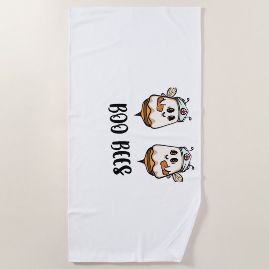 Halloween Boo Bees Nurse Classic T-shirt Strandlaken (Voorkant)