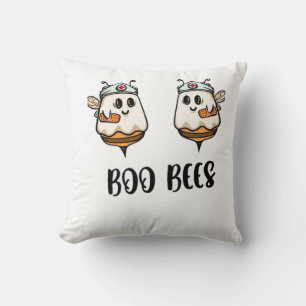 Halloween Boo Bees Verpleegster Klassiek T-Shirt Kussen