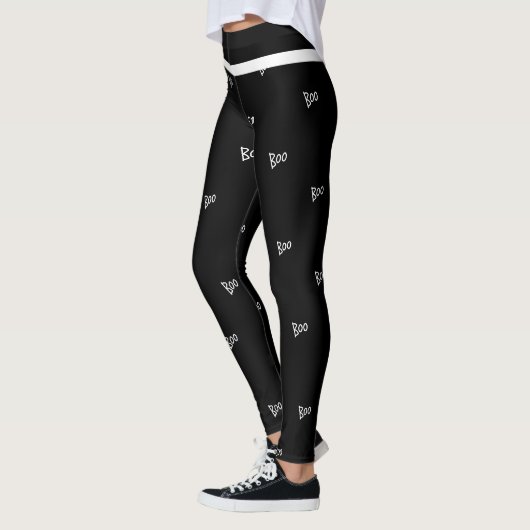 Halloween boo black and white leggings (Links)